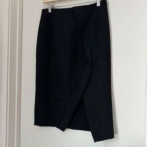 NEW WITHOUT TAGS NWOT Zara Pencil Skirt with Overlay and Slit